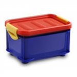 Коробка из пластика 6 л. 30х20х18 см. цвет в ассортименте, A.B.M.- Италия