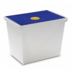 Коробка из пластика 36 л. 45х30х33 см. цвет в ассортименте, A.B.M.-  Италия