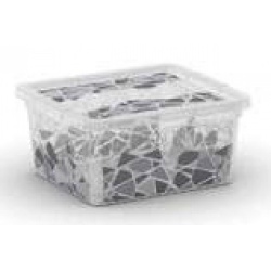 Коробка из пластика 2 л. 8406 BG, 19.5х16,5х9,5 см., Италия